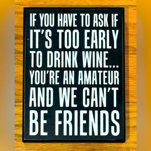 Wine with Friends Sign
